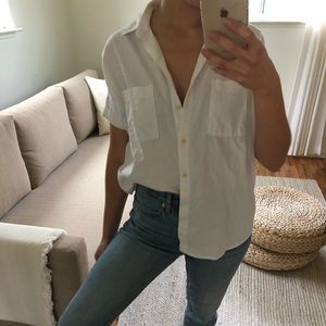Madewell White Central Shirt